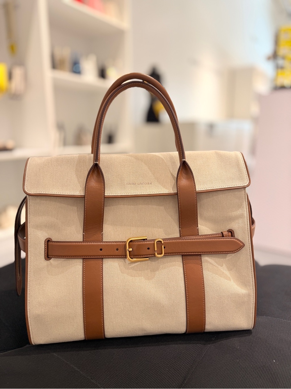 NWT Marc Jacobs The Tote Canvas Leather Dakota